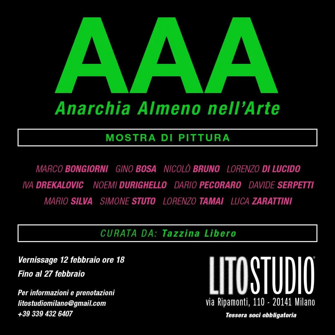 AAA – Anarchia almeno nell’arte