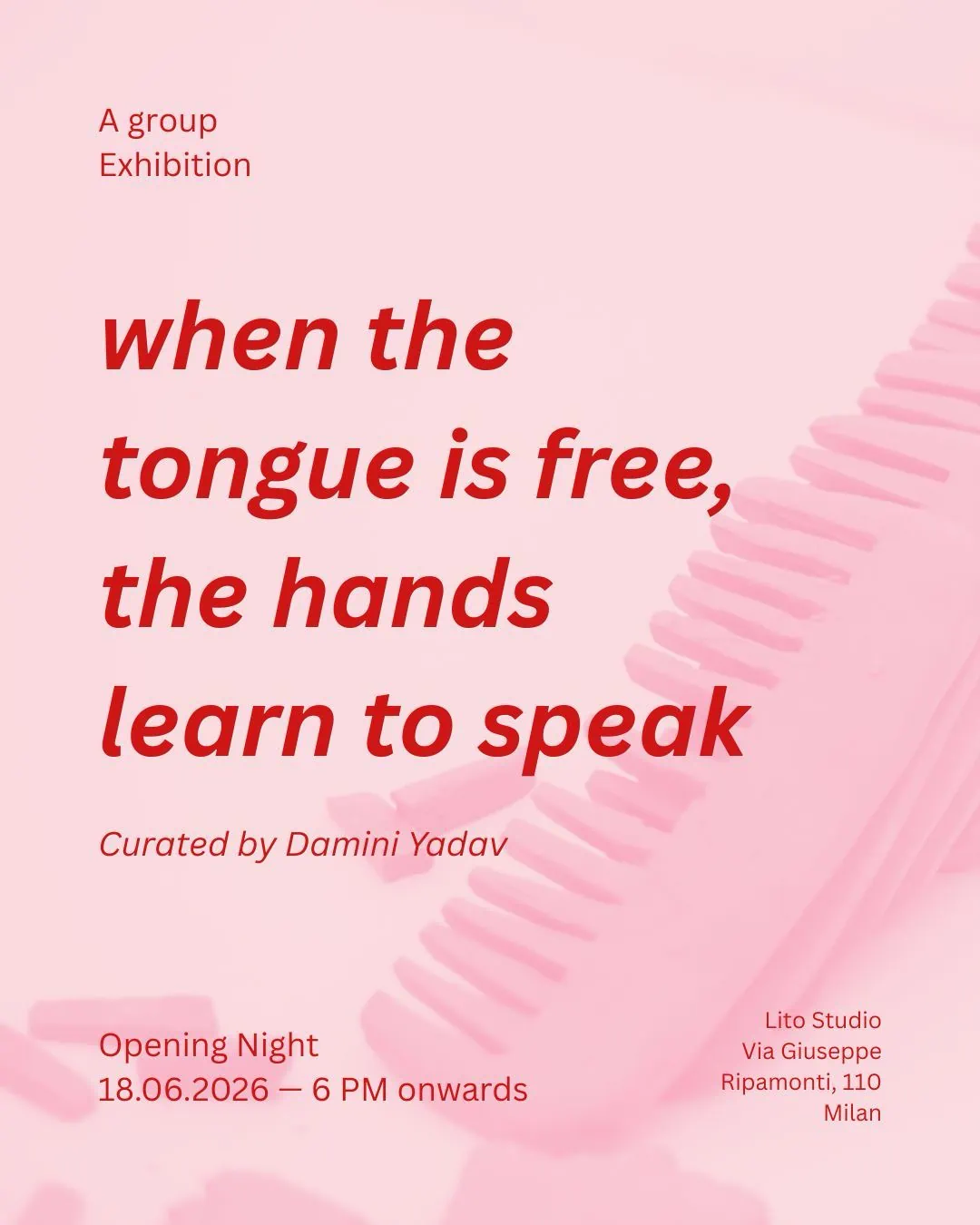 When the Tongue is Free, the Hands Learn to Speak